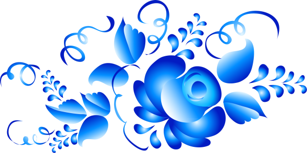 Гжель орнаментальная роспись