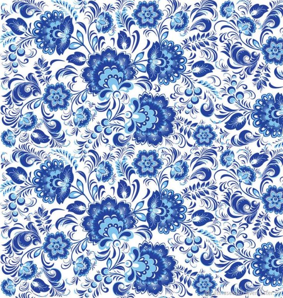 Декоративно прикладное искусство Гжель