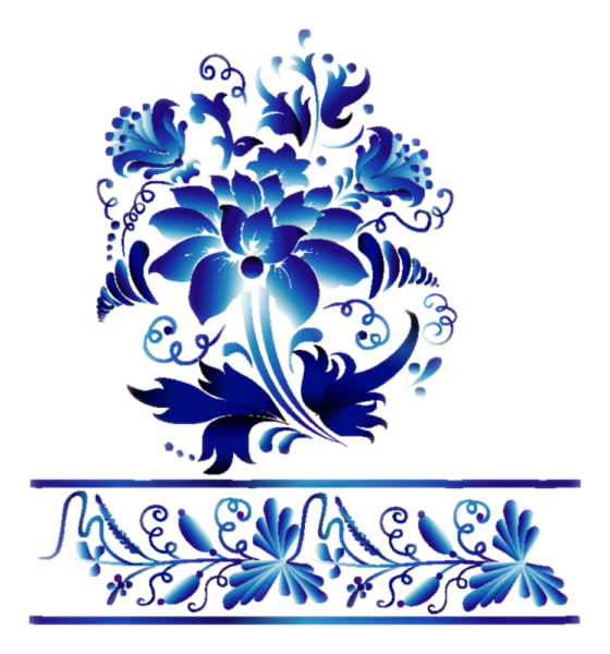 Гжель легкие узоры