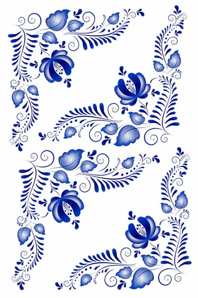 Фон для презентации Гжель