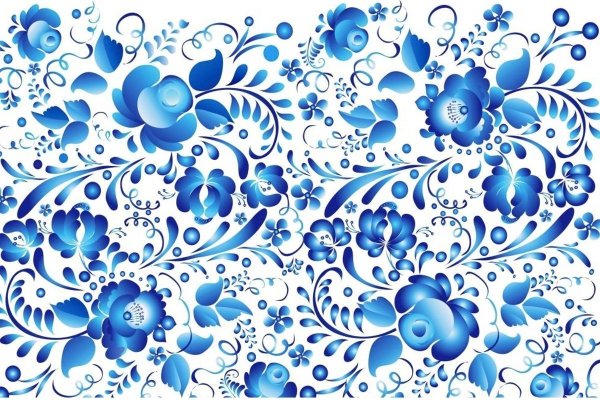 Орнаментная роспись Гжель