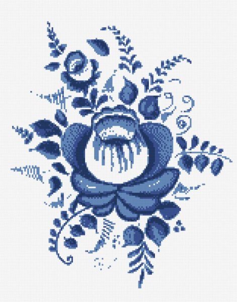 Роспись по дереву Гжель