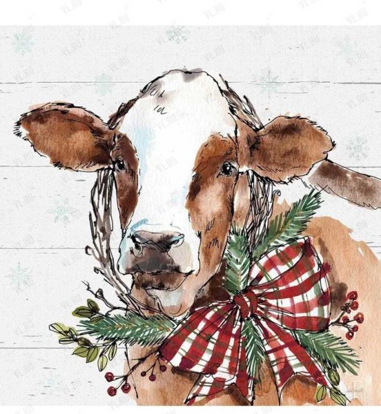 Корова для декупажа