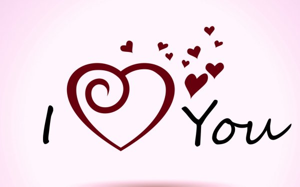 Надпись i Love you