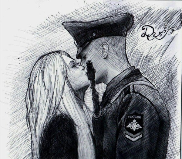 Курсант рисунок