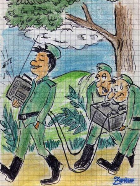 Армейские рисунки