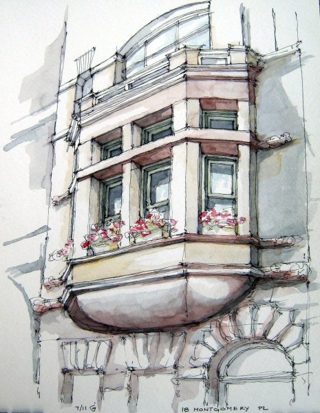 Иллюстрации трав на подоконнике