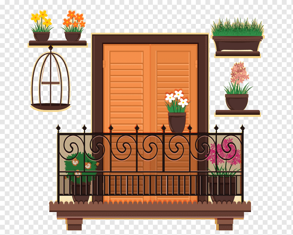 Балкон раскраска