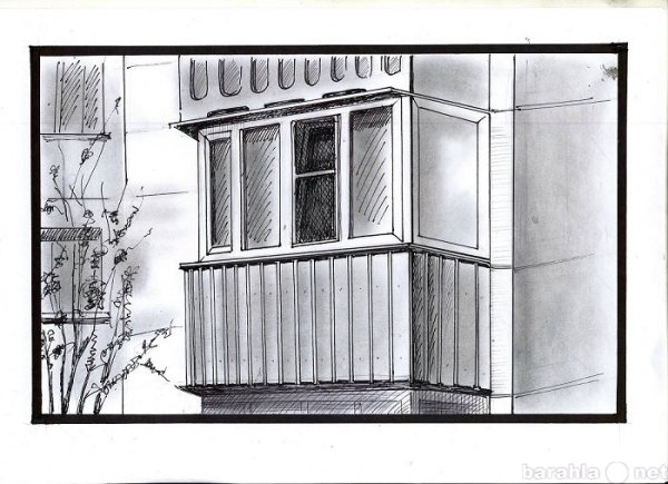 Окна с балконом раскраска для детей