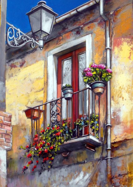 Зарисовка балкона