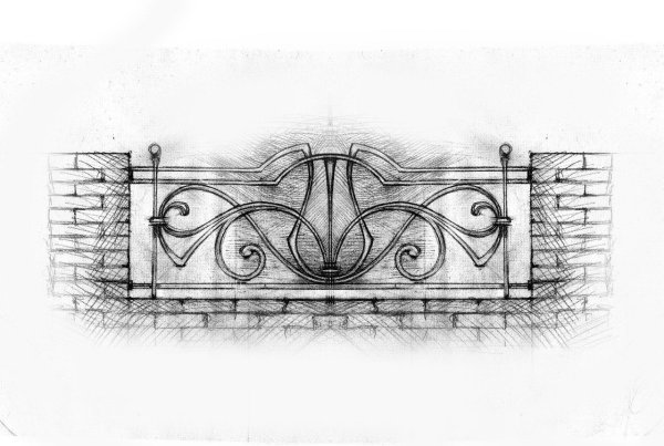 Нарисованный балкон