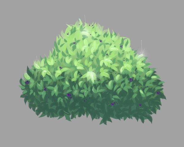 Нарисовать куст