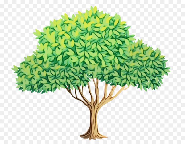 Мультяшные деревья и кусты