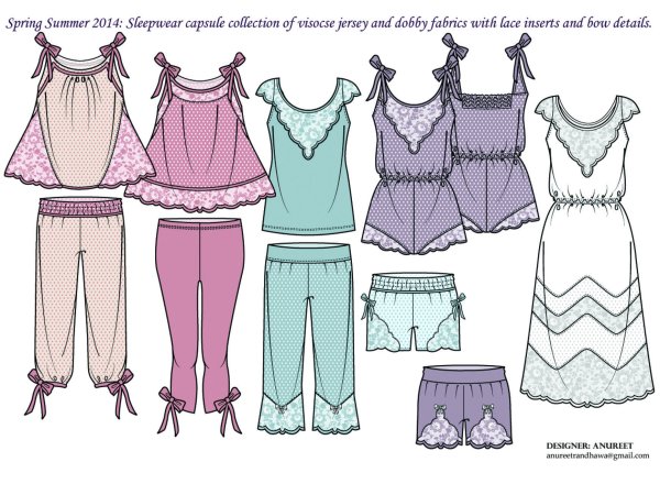 Эскиз пижамы