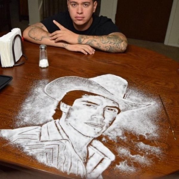 Портрет солью