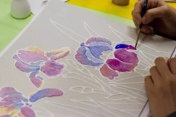 Рисование по соли