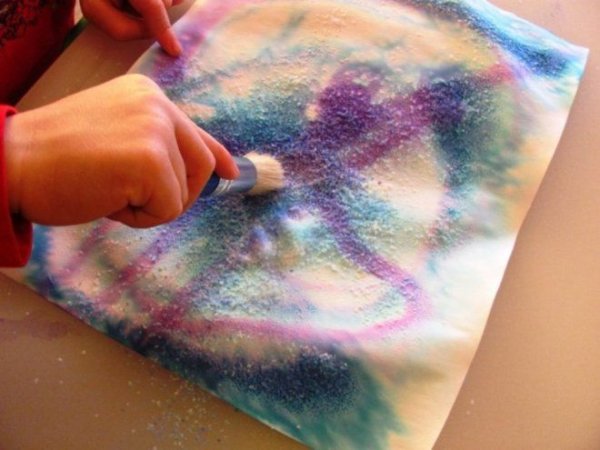 Рисование солью картины