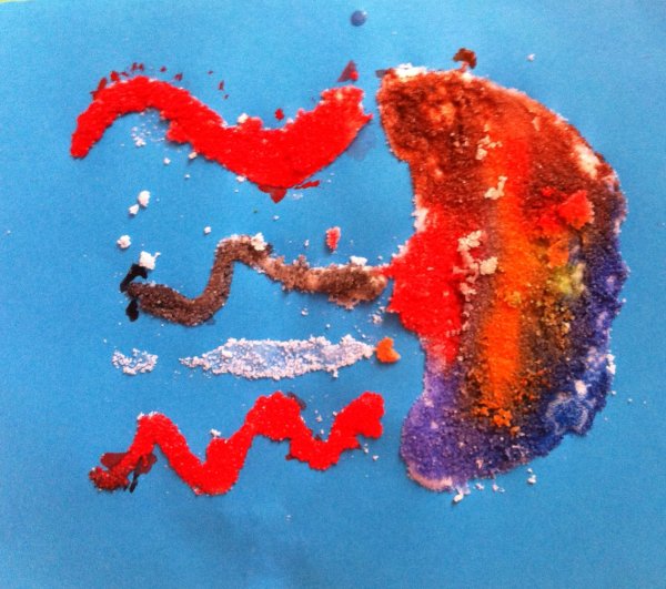 Нетрадиционная техника рисования солью