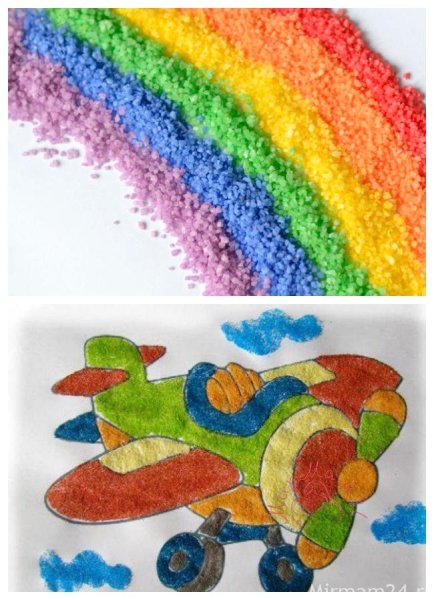 Рисование солью