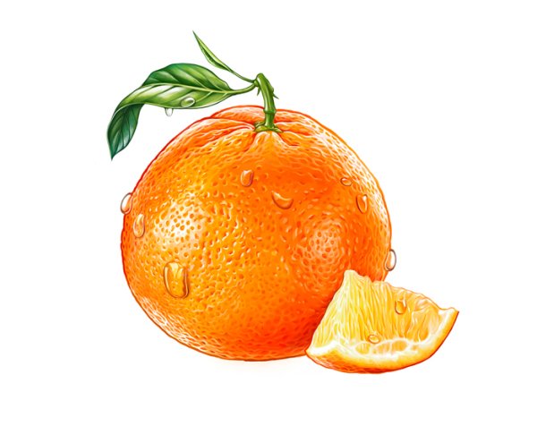 Рисование апельсин с детьми