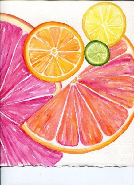 Рисунки акварелью для срисовки