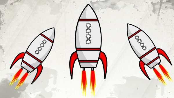 Красивая ракета рисунок