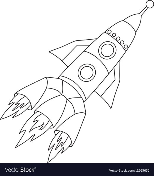 Ракета графический рисунок