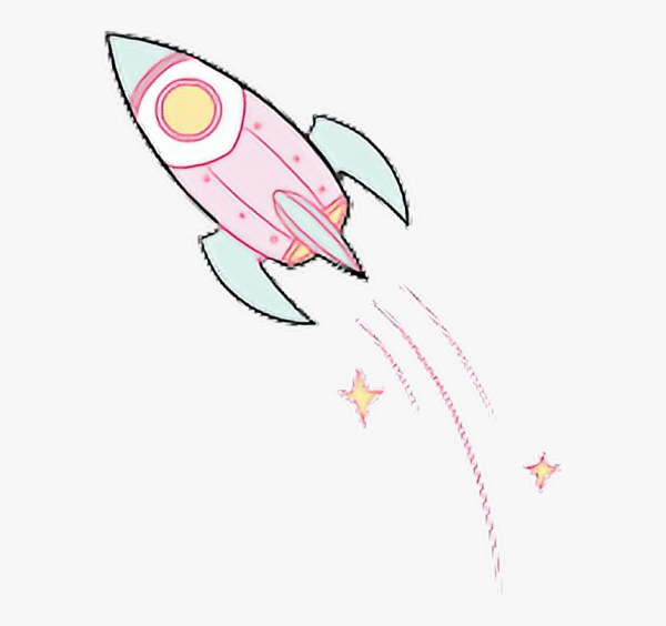 Ракета рисунок милый