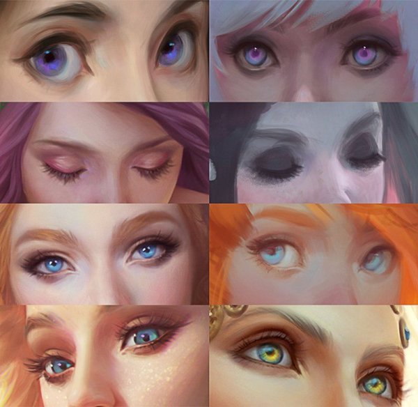 Глаза покрас туториал