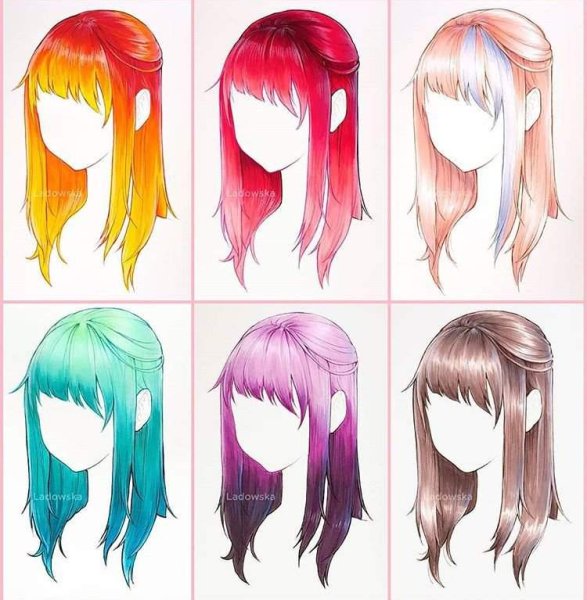 Аниме волосы
