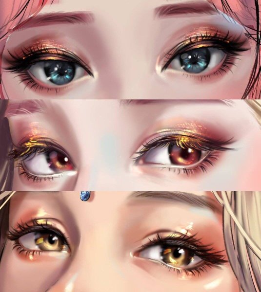 Глаза покрас туториал