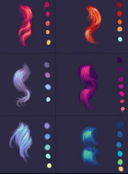 Палитра цвета волос для САИ