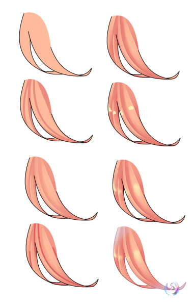 Аниме волосы туториал покрас