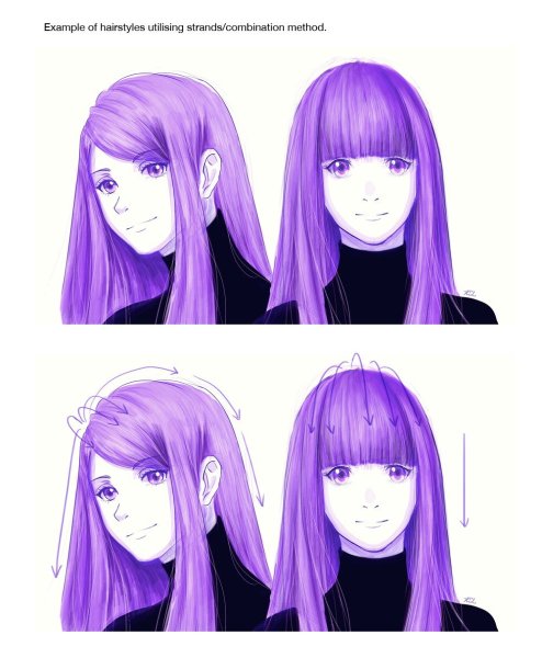 Аниме прически с челкой