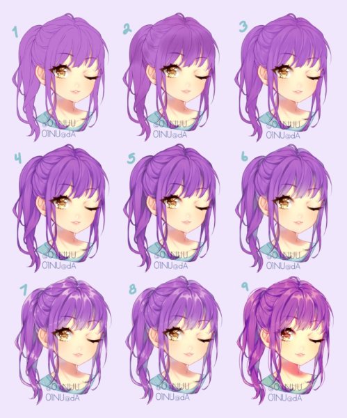 Аниме волосы туториал покрас