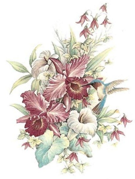 Цветочные мотивы для декупажа