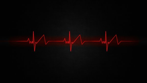 Пульс на черном фоне