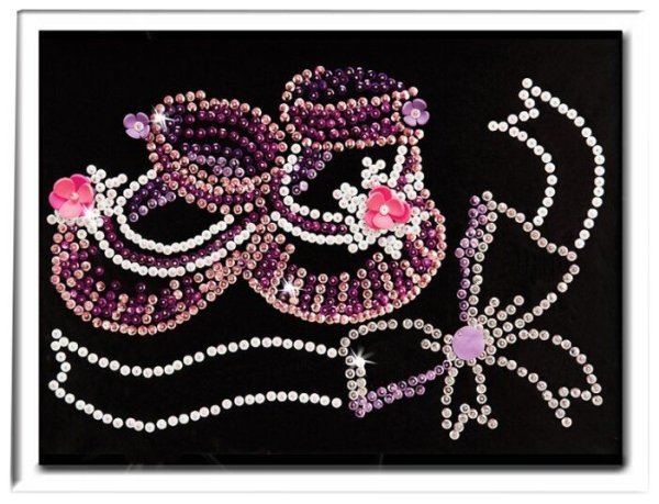 Волшебная мастерская мозаика из пайеток "метрика для девочки" 045