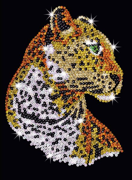 KSG мозаика из пайеток леопард