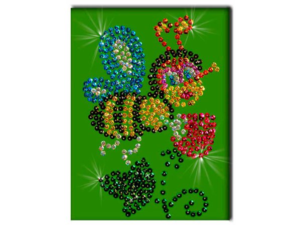 Волшебная мастерская мозаика из пайеток Пчелка м004