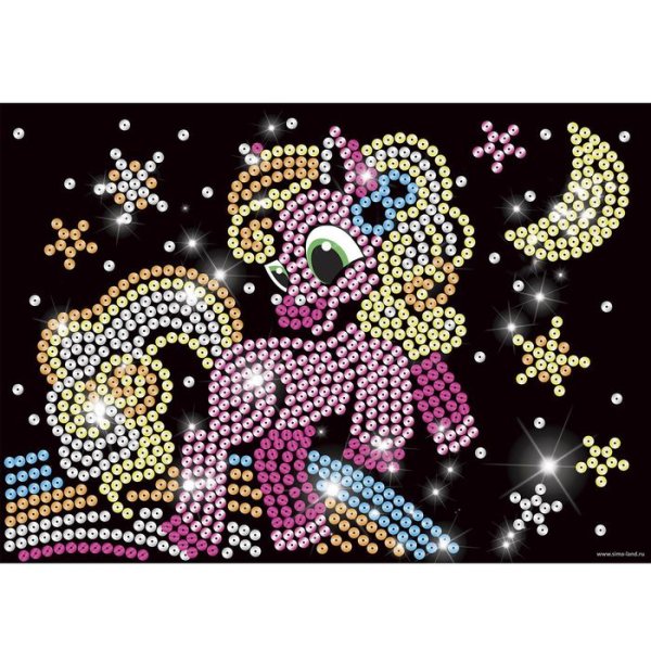 Аппликация пайетками