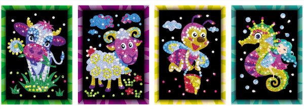 Аппликации с блёстками