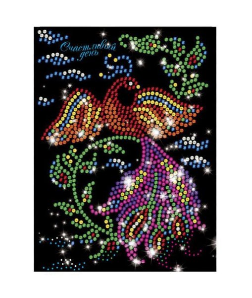 Картина из пайеток Жар птица