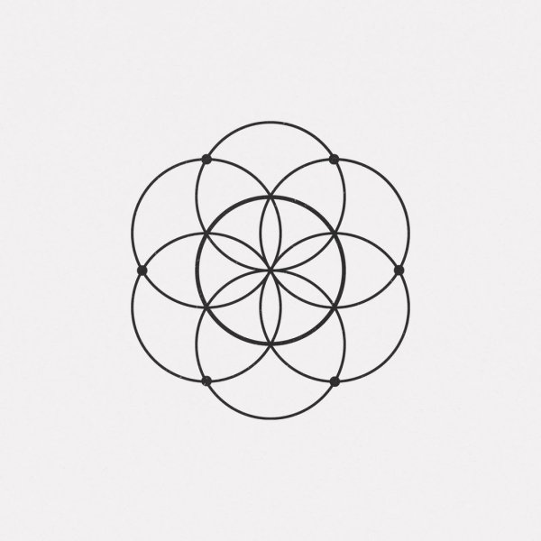 Орнамент с помощью циркуля