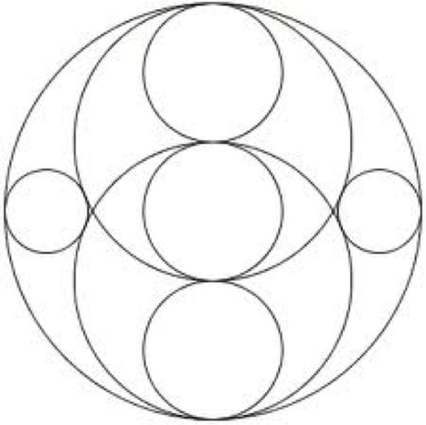 Узоры циркулем из кругов