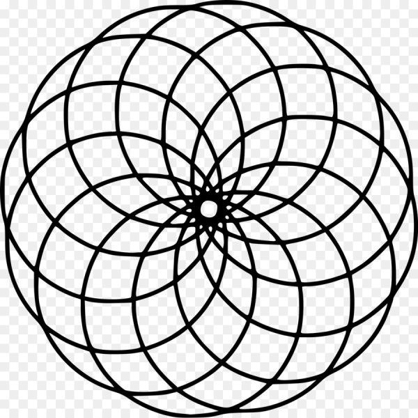 Геометрические узоры циркулем