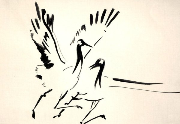 Графические рисунки тушью