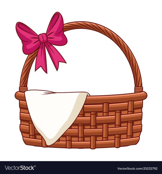 Мультяшное красивая корзинка