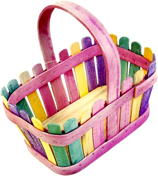Разноцветные корзины