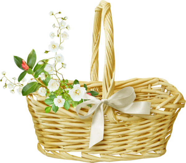 Красивая пустая корзинка